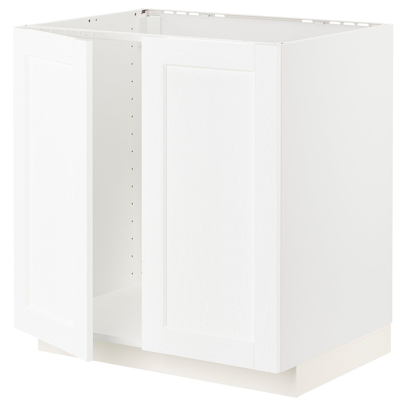 Шкаф под раковину/2 дверцы - METOD IKEA/ МЕТОД ИКЕА, 88х80  см,  белый