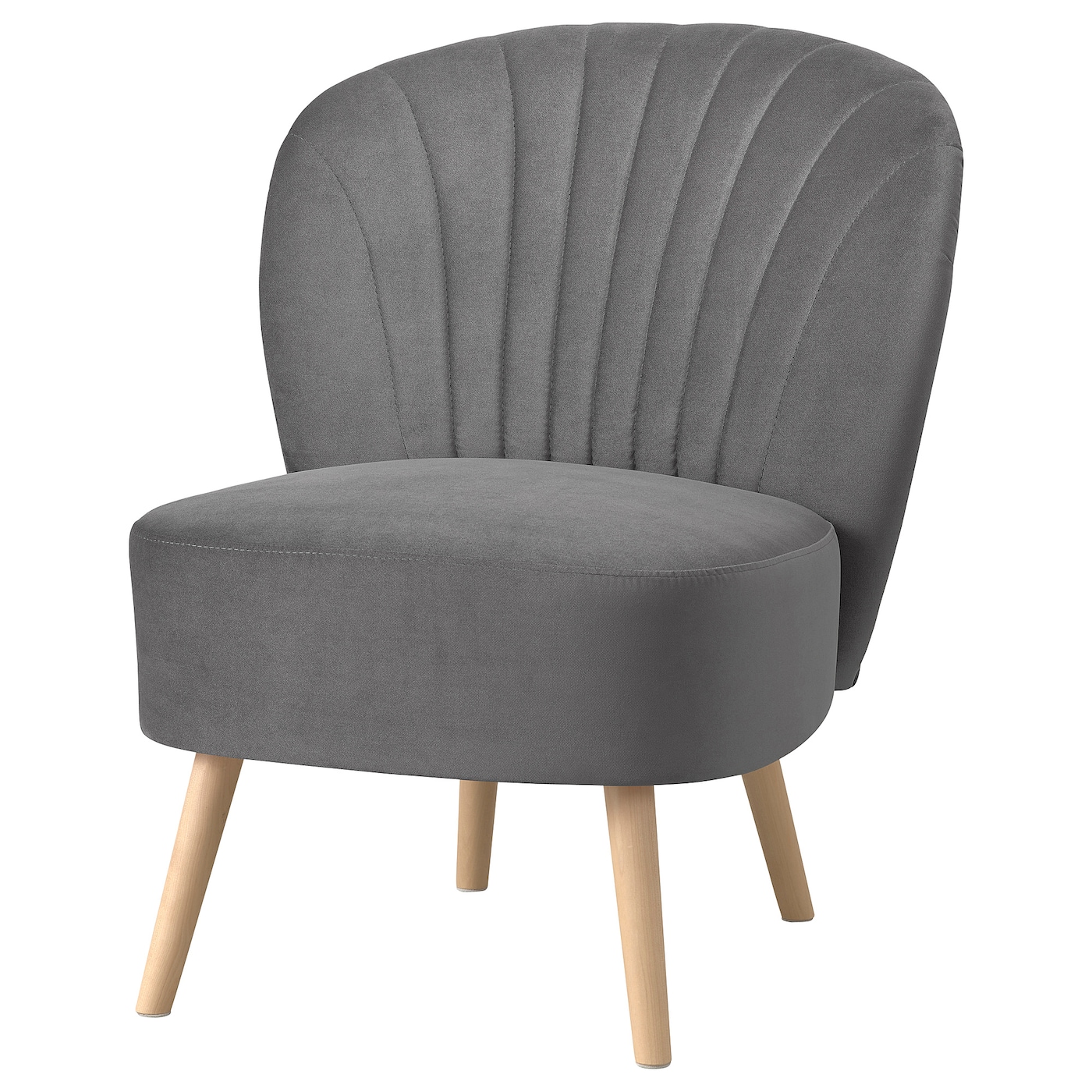 Кресло - IKEA BILLHAMN/БИЛЛХАМН, 59х78х82 см, серый