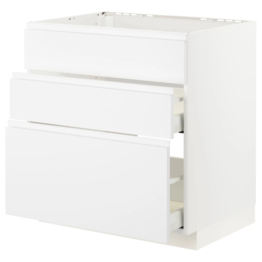 Напольный шкаф - METOD / MAXIMERA IKEA/ МЕТОД/ МАКСИМЕРА ИКЕА,  80х80 см, белый (изображение №1)