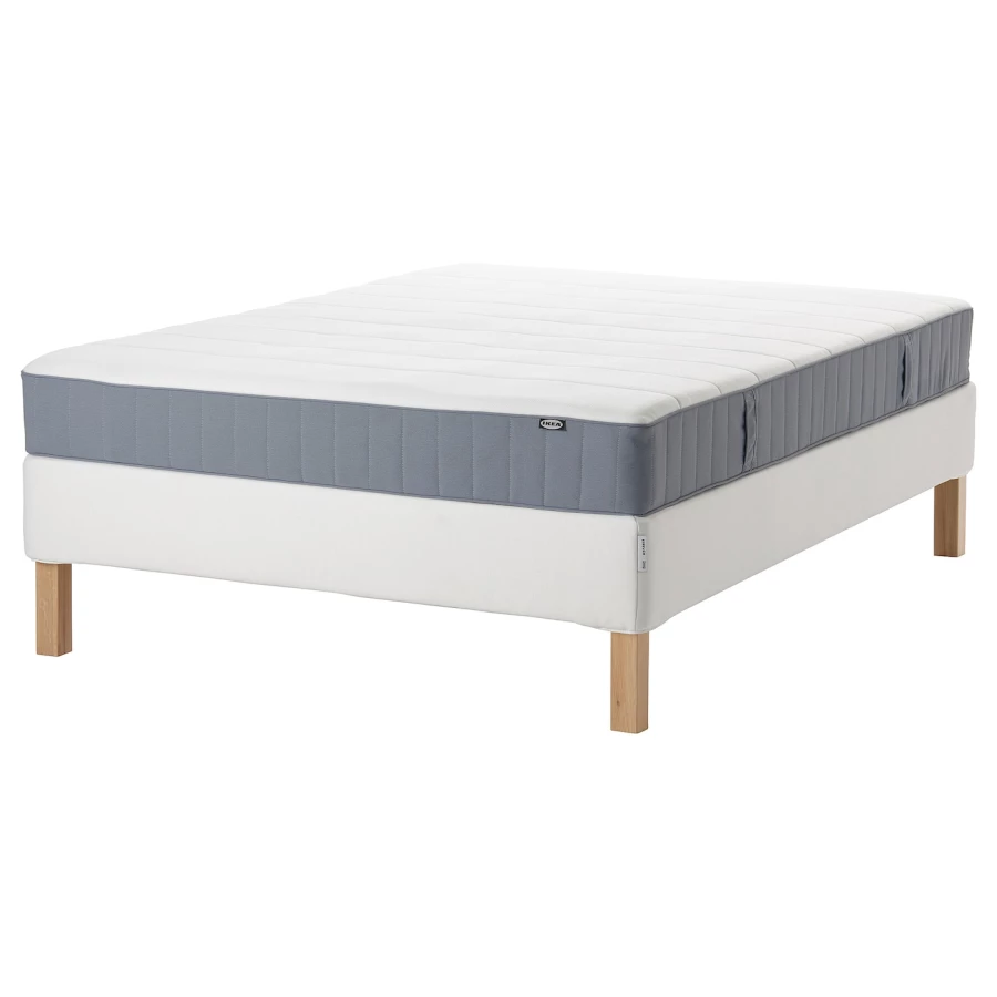 Кровать - LYNGÖR / LYNGОR IKEA/ ЛЮНГЕРЬ ИКЕА,  140х200 см, серый (изображение №1)