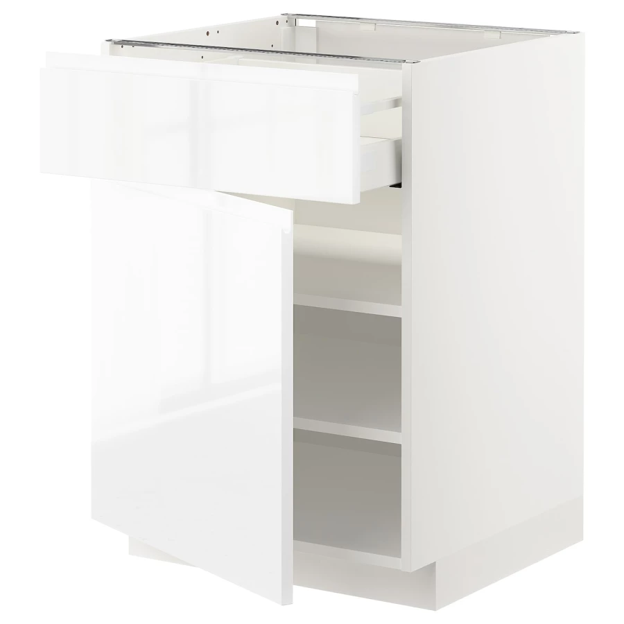 Напольный шкаф - METOD / MAXIMERA IKEA/ МЕТОД/ МАКСИМЕРА ИКЕА,  60х88 см, белый (изображение №1)