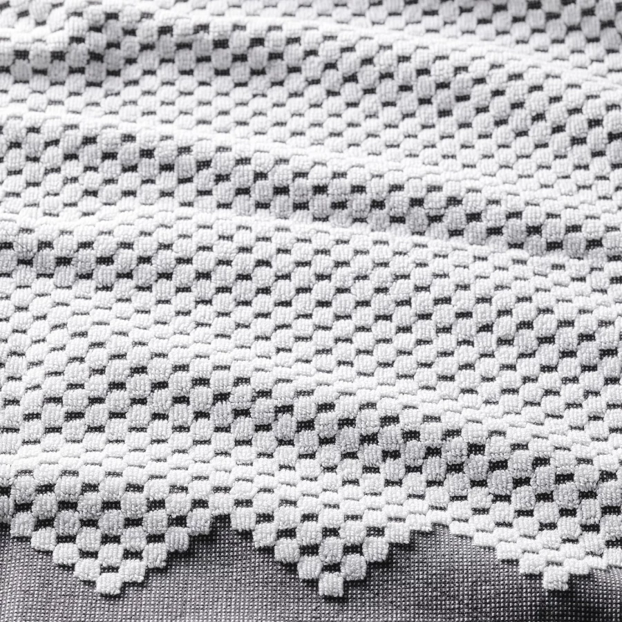 Полотенце - IKEA FJÄLLSTARR/FJALLSTARR, белый/серый, ФЬЕЛЬСТАРР ИКЕА (изображение №2)