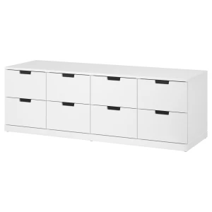 Комод - IKEA NORDLI/НОРДЛИ ИКЕА, 47х54х160 см, белый