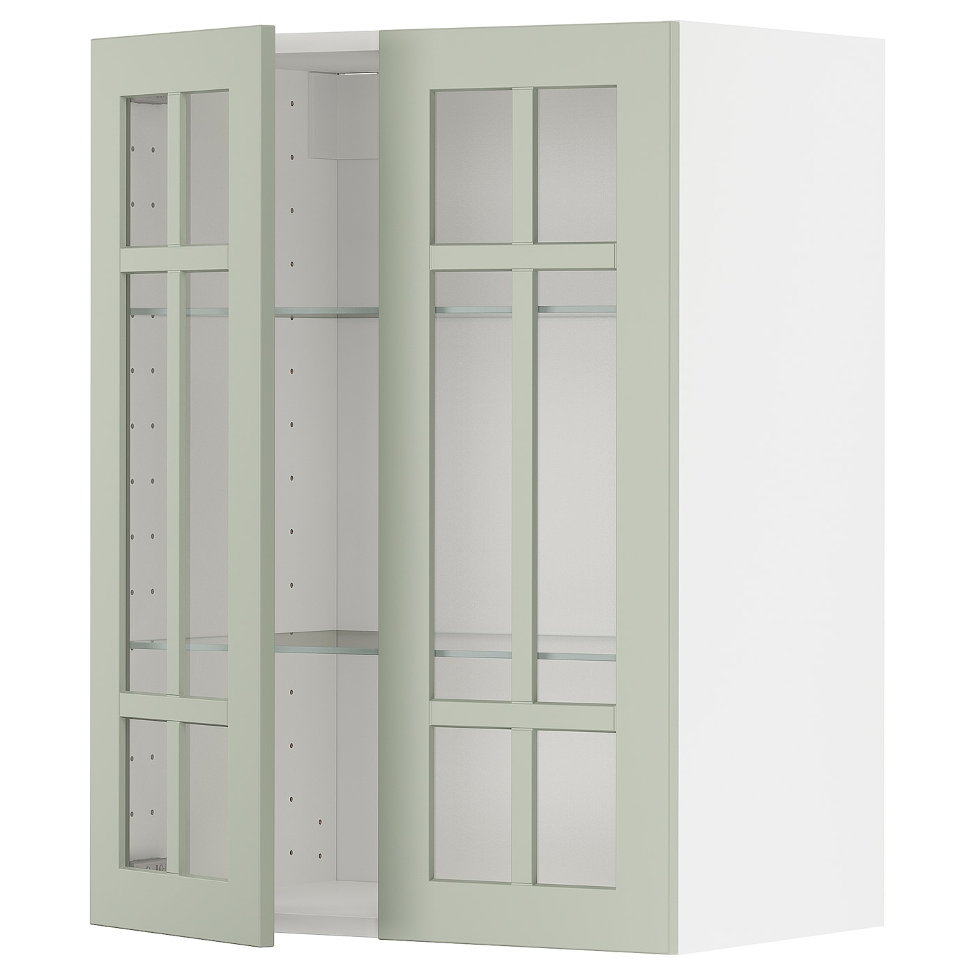 Шкаф  - METOD IKEA/ МЕТОД ИКЕА, 60х80 см, белый/зеленый