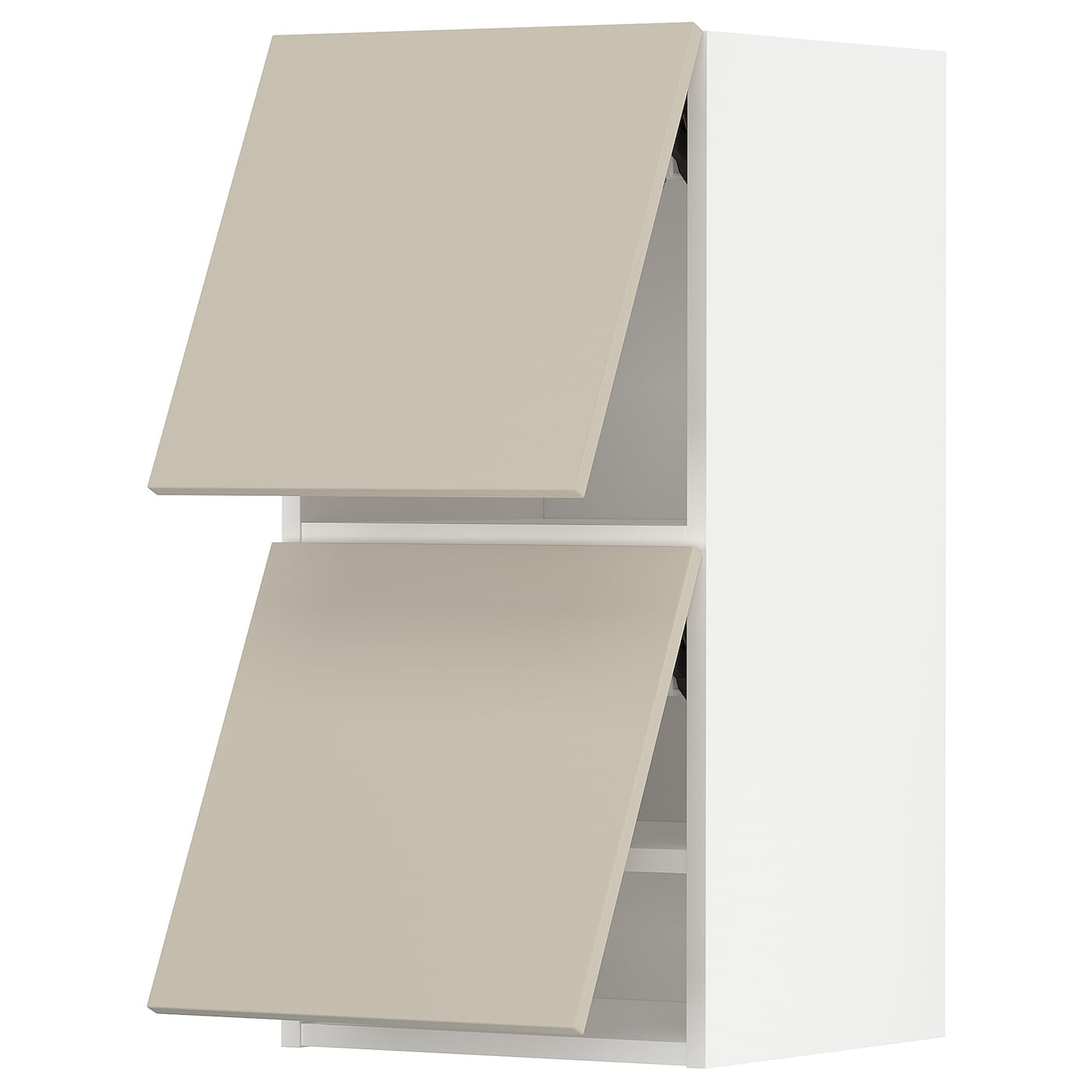 Навесной шкаф - METOD IKEA/ МЕТОД ИКЕА, 80х40 см, белый/светло-коричневый