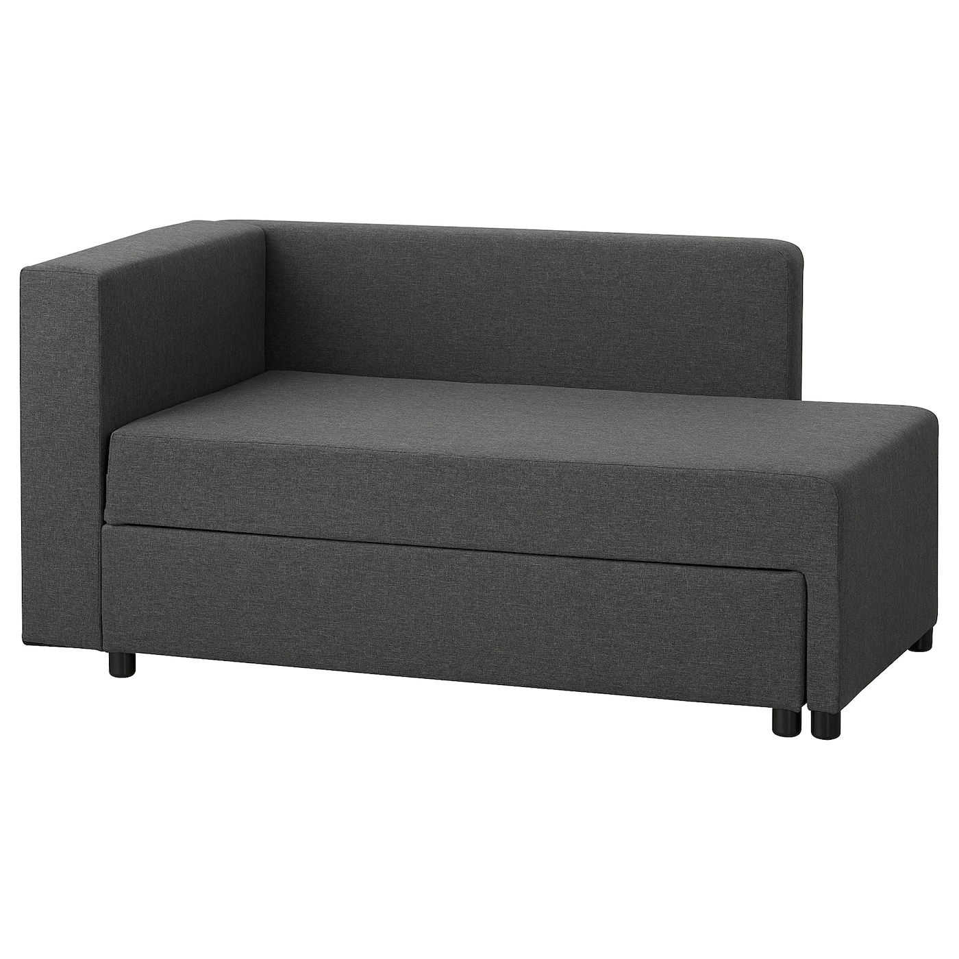 Кушетка/диван-кровать - IKEA BYGGET/БЮГГЕТ ИКЕА, 69х149х91 см, черный