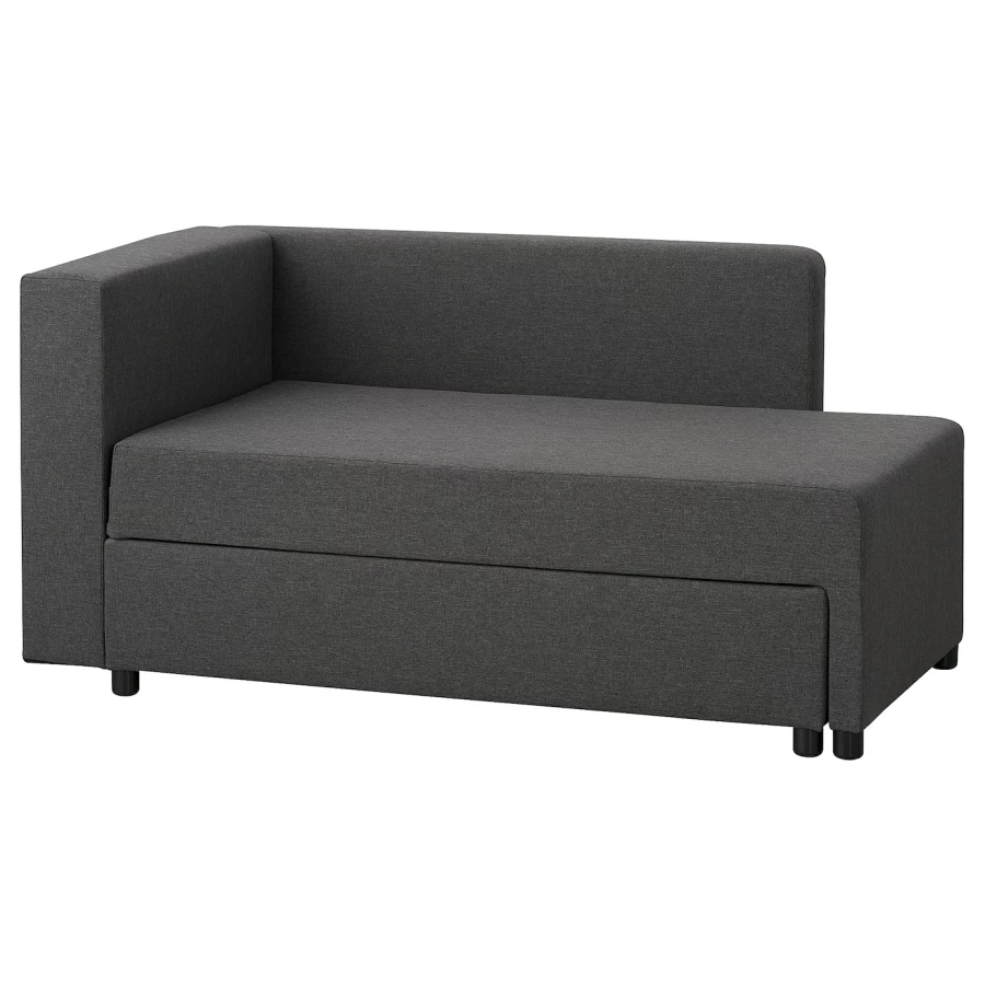 Кушетка/диван-кровать - IKEA BYGGET/БЮГГЕТ ИКЕА, 69х149х91 см, черный (изображение №1)