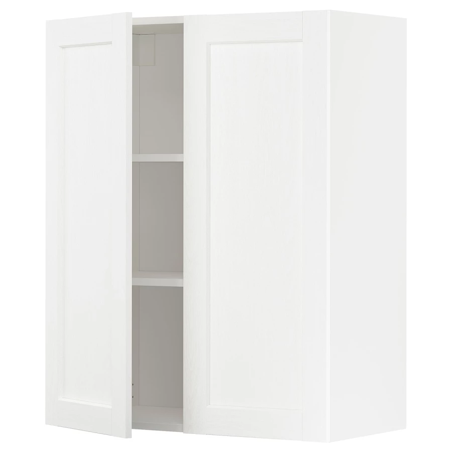 Навесной шкаф с полкой - METOD IKEA/ МЕТОД ИКЕА, 80х100 см, белый (изображение №1)