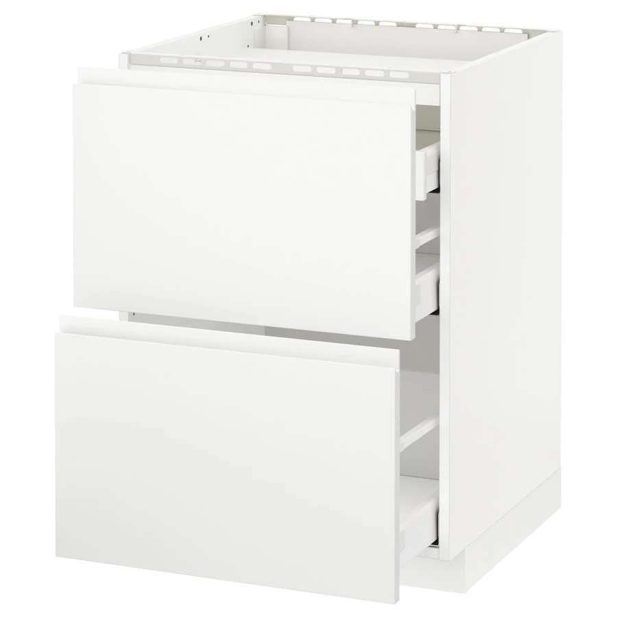 Напольный шкаф  - IKEA METOD MAXIMERA, 88x62,1x60см, белый, МЕТОД МАКСИМЕРА ИКЕА (изображение №1)