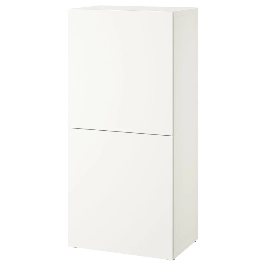 Шкаф - IKEA BESTÅ/BESTA/ БЕСТО ИКЕА, 60x42x129 см, белый (изображение №1)