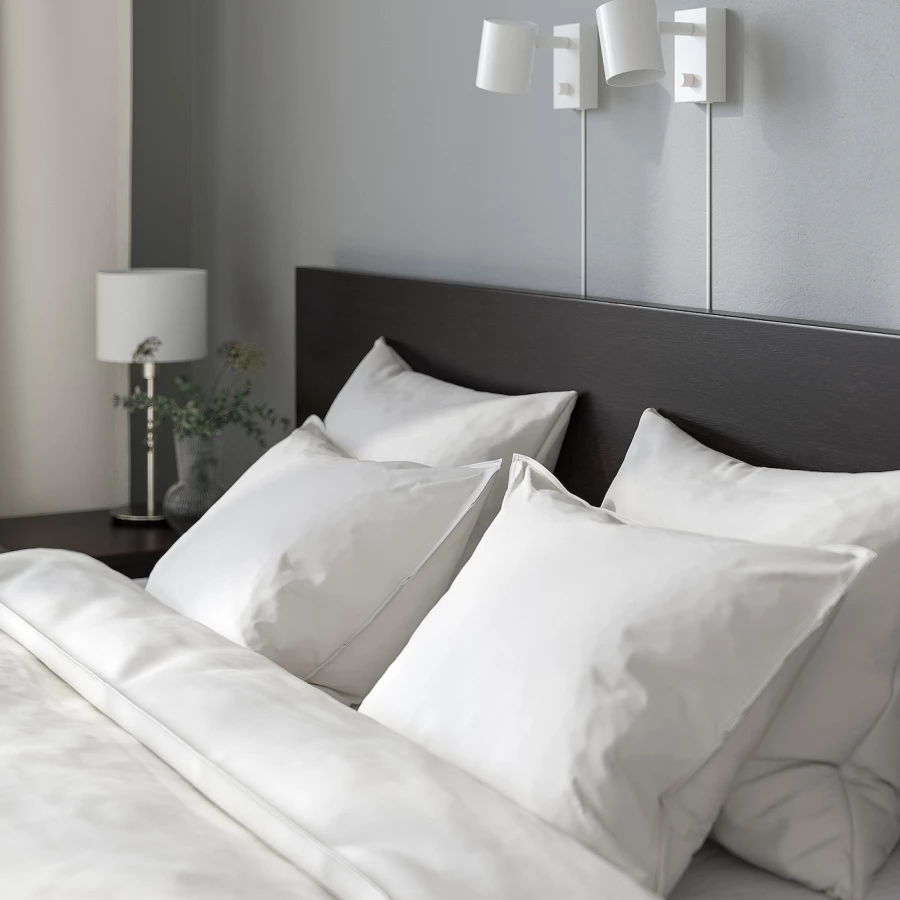 Каркас кровати с 2 ящиками для хранения - IKEA MALM/LОNSET/LÖNSET , 140х200 см, черно-коричневый МАЛЬМ/ЛОНСЕТ ИКЕА (изображение №6)