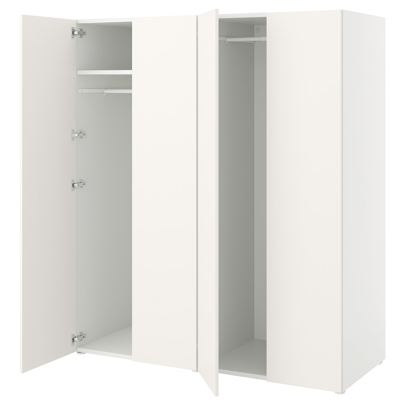 Платяной шкаф - IKEA PLATSA/FONNES  / ПЛАТСА/ФОННЕС ИКЕА, 160x57x181 см, белый