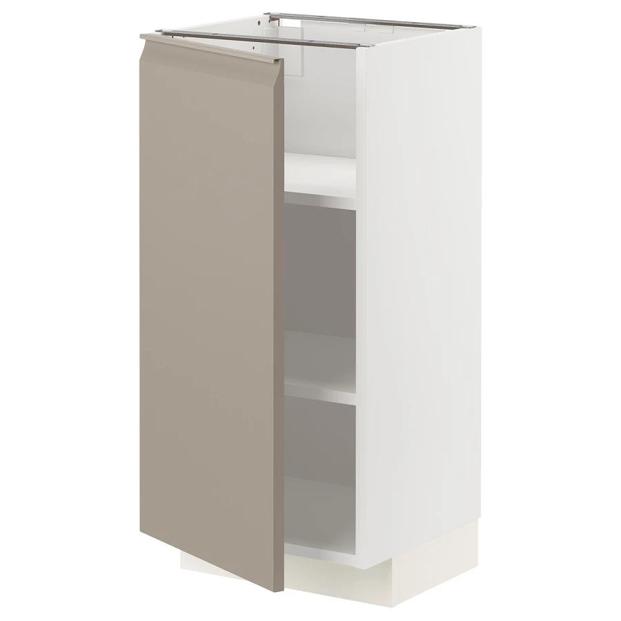 Напольный кухонный шкаф  - IKEA MAXIMERA, 88x39x40см, белый/темно-бежевый, МАКСИМЕРА ИКЕА (изображение №1)