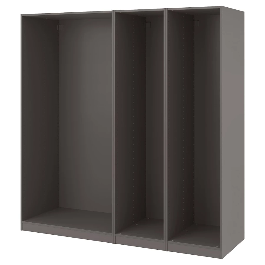 Каркас гардероба - IKEA PAX, 200x58x201 см, темно-серый ПАКС ИКЕА (изображение №1)