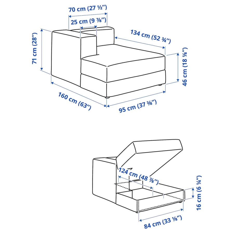 Кресло-кровать - IKEA  JÄTTEBO/JATTEBO/ЙЕТТЕБО/ЯТТЕБО ИКЕА, 71х95х160 см, бежевый (изображение №8)