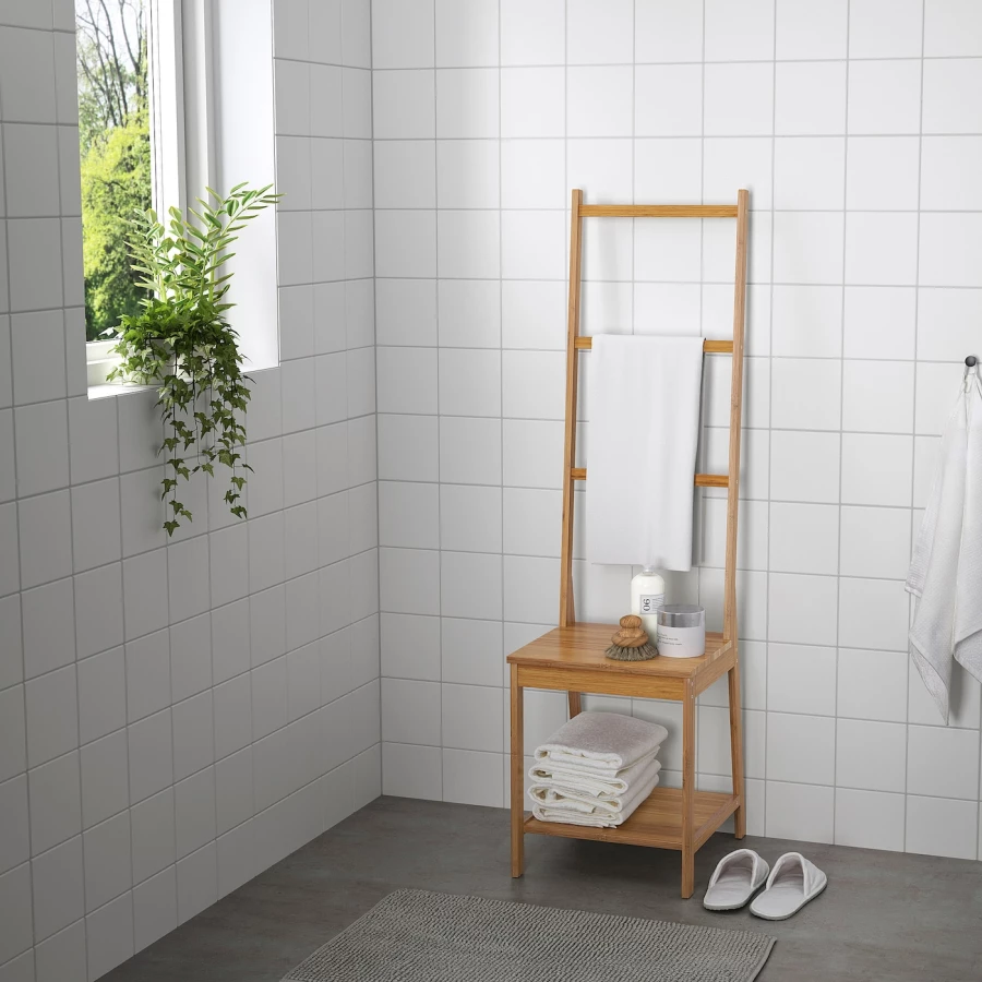 Полотенцесушитель - RÅGRUND / RАGRUND IKEA/ РОГРУНД ИКЕА, 39x44x140 см, коричневый (изображение №7)