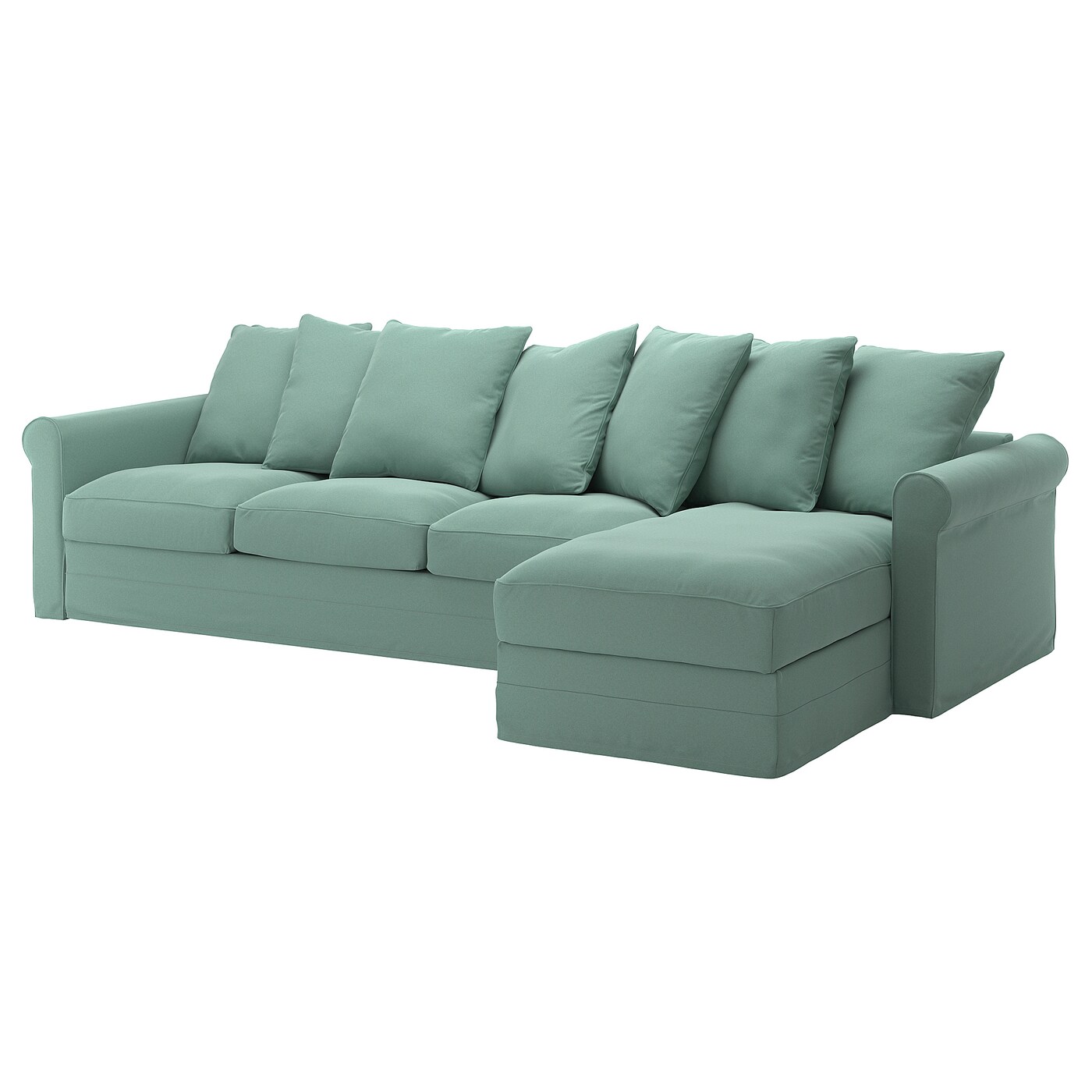Чехол на 4-местный диван с шезлонгом - GRÖNLID / GRОNLID  IKEA/  ГРЕНЛИД ИКЕА, 328х104 см,  зеленый