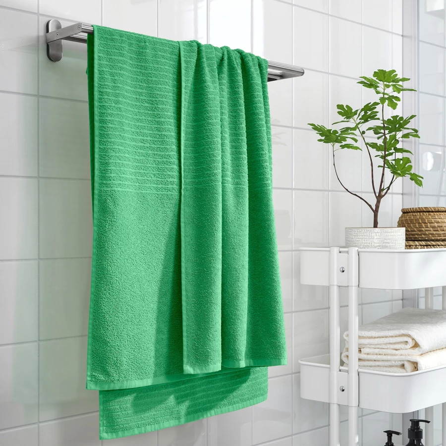 Полотенце банное - IKEA VÅGSJÖN/VAGSJON, зеленый, ВОГШЁН ИКЕА (изображение №3)