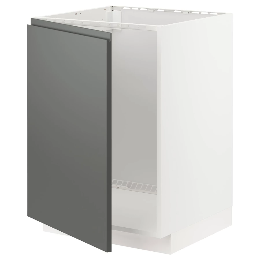 Шкаф под раковину - METOD IKEA/ МЕТОД ИКЕА, 88х60 см, белый/серый (изображение №1)