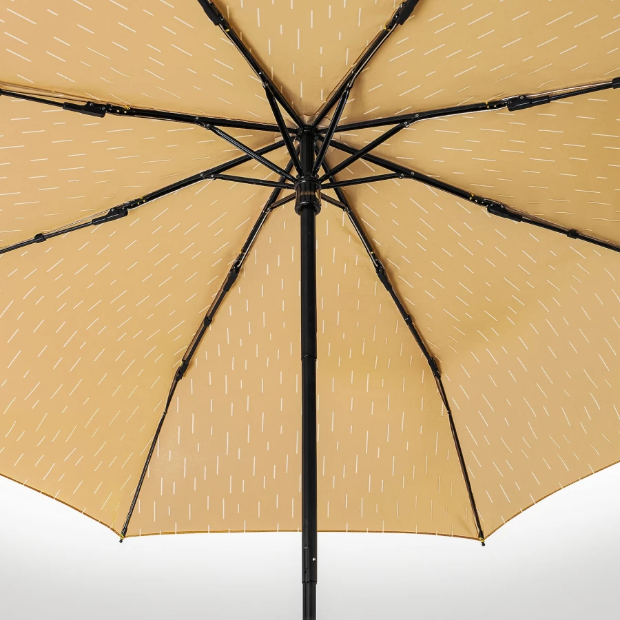 Зонт - KNALLA IKEA/ КНАЛЛА ИКЕА, 95 см, желтый (изображение №3)