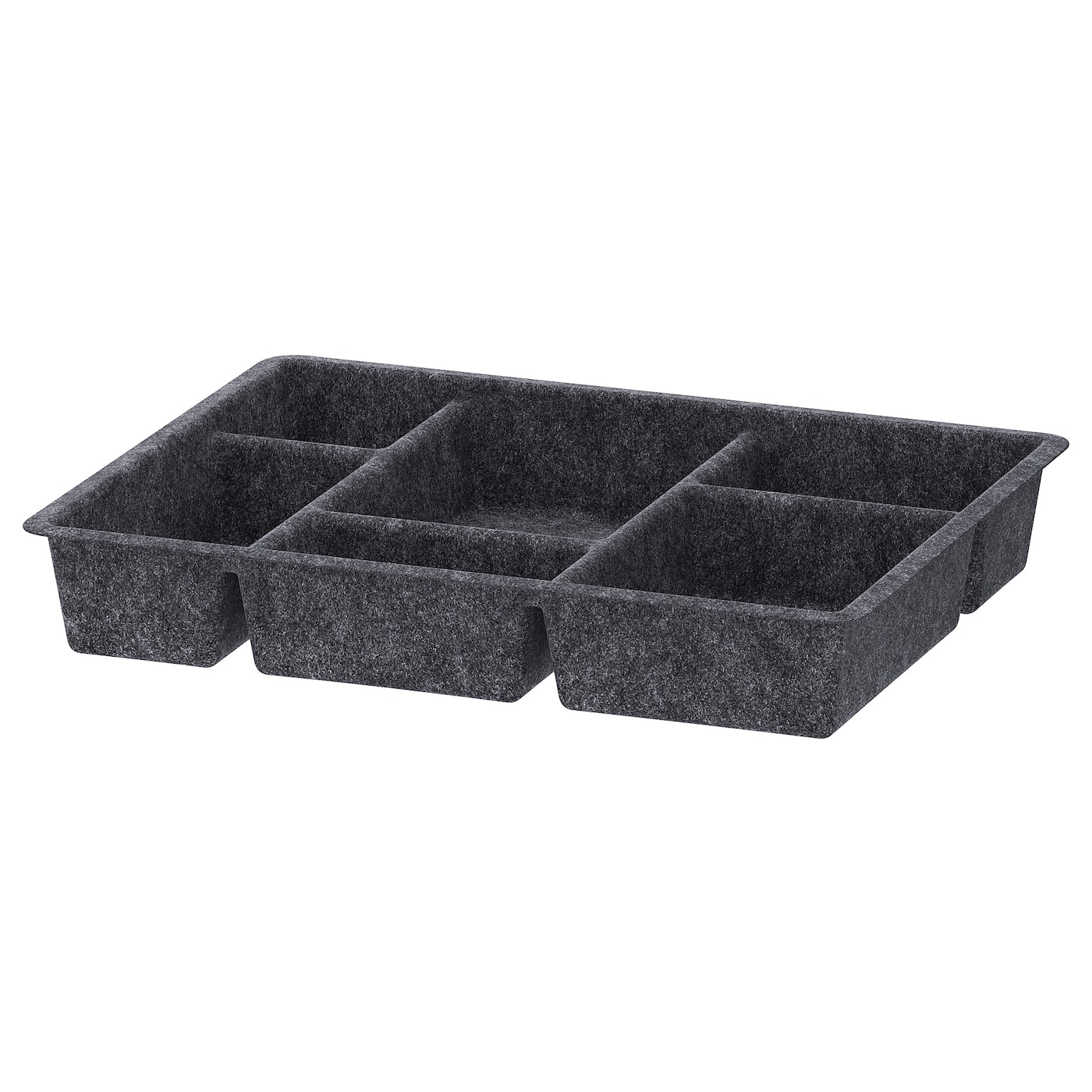 Коробка с отделениями - RAGGISAR IKEA/ РАГГИСАР ИКЕА, 40х30 см, серый