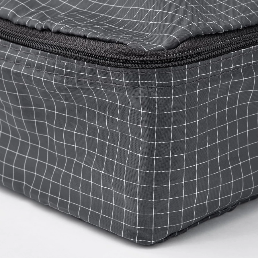 Набор сумок для одежды 3 шт - RENSARE  IKEA/ РЕНСАРЕ ИКЕА, 22х11х3 см, белый/серый (изображение №2)