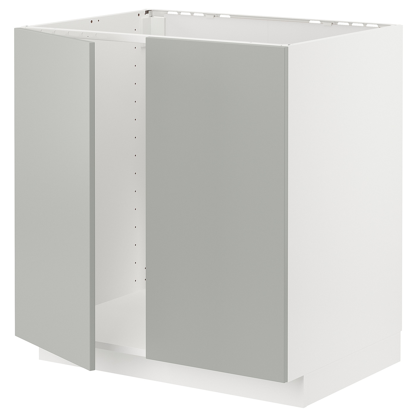 Шкаф - METOD IKEA/ МЕТОД ИКЕА,  88х80 см, белый/серый