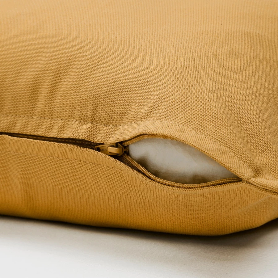 Чехол на подушку - GURLI IKEA/ ГУРЛИ ИКЕА, 50х50 см,  желтый (изображение №5)