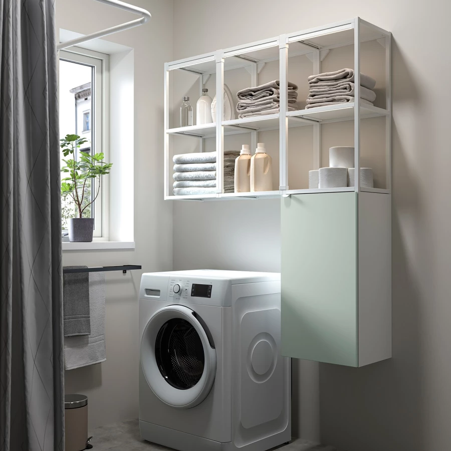 Стеллаж для ванны  - ENHET IKEA / ЭНХЕТ ИКЕА, 150х120 см, белый (изображение №2)