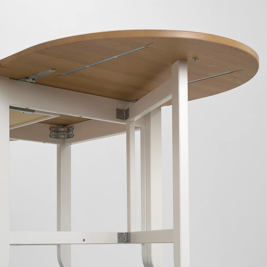 Стол с откидной столешницей - IKEA GAMLEBY/ГАМЛЕБИ ИКЕА, 134х78х74 см, коричневый (изображение №5)