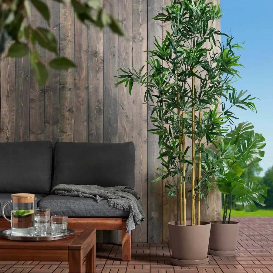 Горшок для растений - IKEA KLARBÄR/KLARBAR, 24 см, серо-коричневый, КЛАРБЭР ИКЕА (изображение №9)