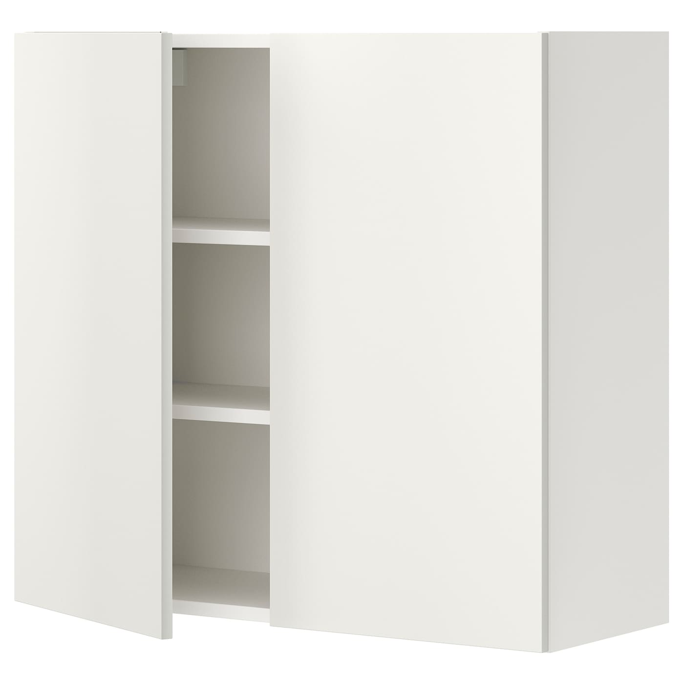 Кухонный настенный шкаф - ENHET IKEA/ ЭНХЕТ ИКЕА, 80х30х75 см, белый