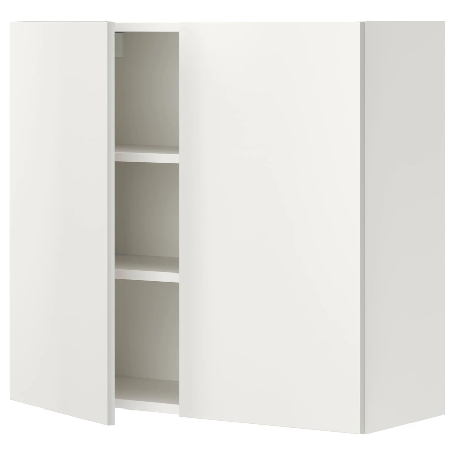 Кухонный настенный шкаф - ENHET IKEA/ ЭНХЕТ ИКЕА, 80х30х75 см, белый (изображение №1)