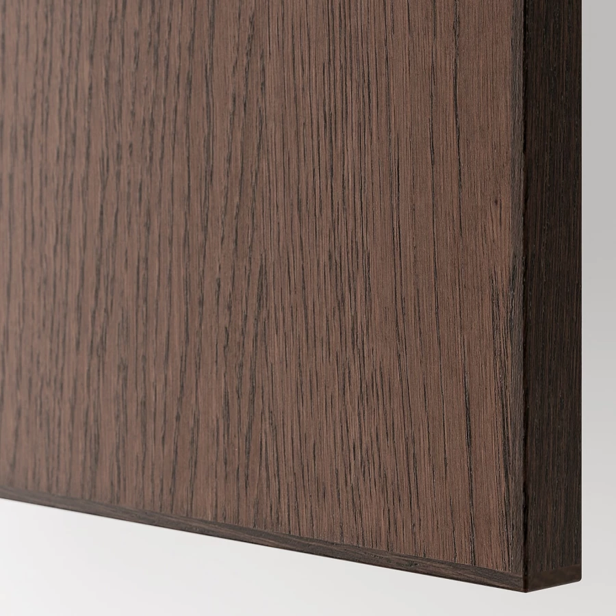 Высокий шкаф/бытовой - IKEA METOD/MAXIMERA/МЕТОД/МАКСИМЕРА ИКЕА, 200х60х40 см, черный/коричневый (изображение №2)