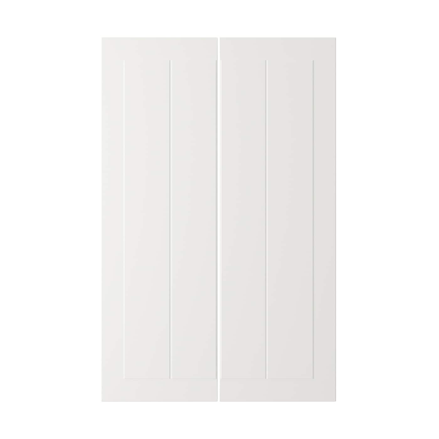 Дверца, 2 шт. - IKEA STENSUND, 25х80 см, белый, СТЕНСУНД ИКЕА
