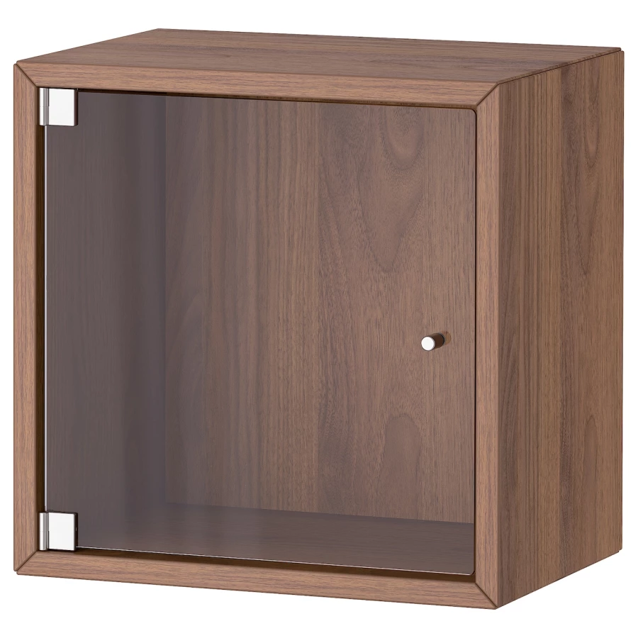 Навесной шкаф - IKEA EKET, 35x25x35 см, с эффектом коричневого ореха, ЭКЕТ ИКЕА (изображение №1)