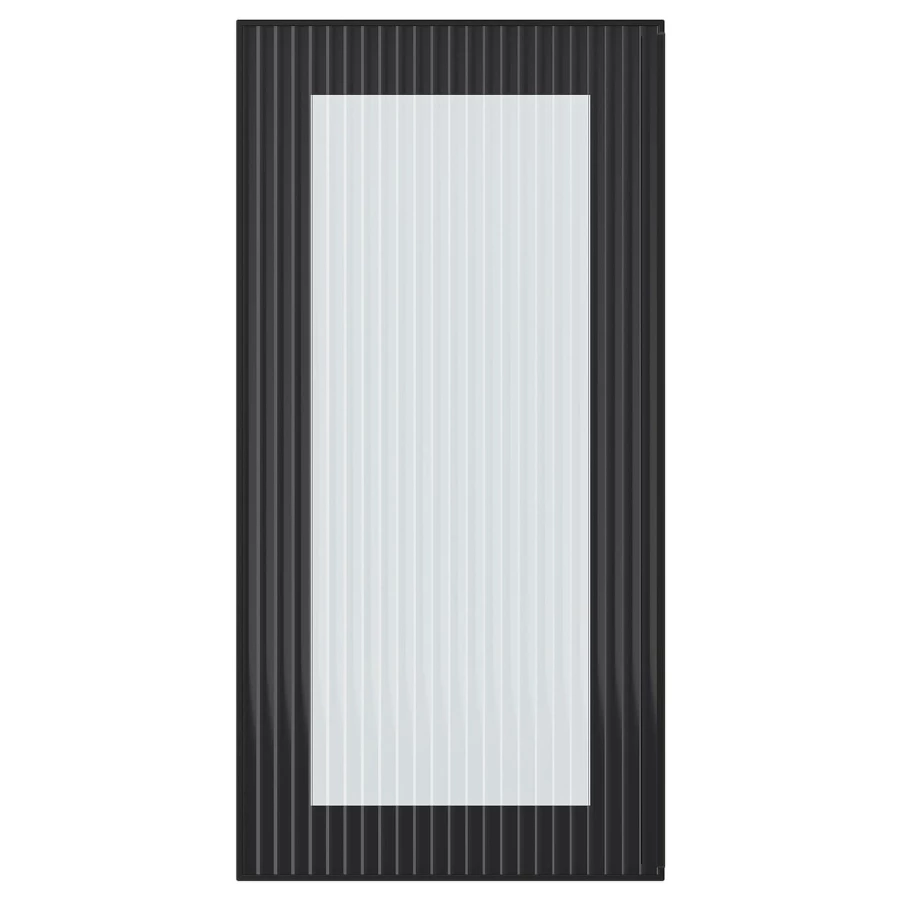 Дверца со стеклом - IKEA HEJSTA, 60х30 см, антрацит, ХЕЙСТА ИКЕА (изображение №1)