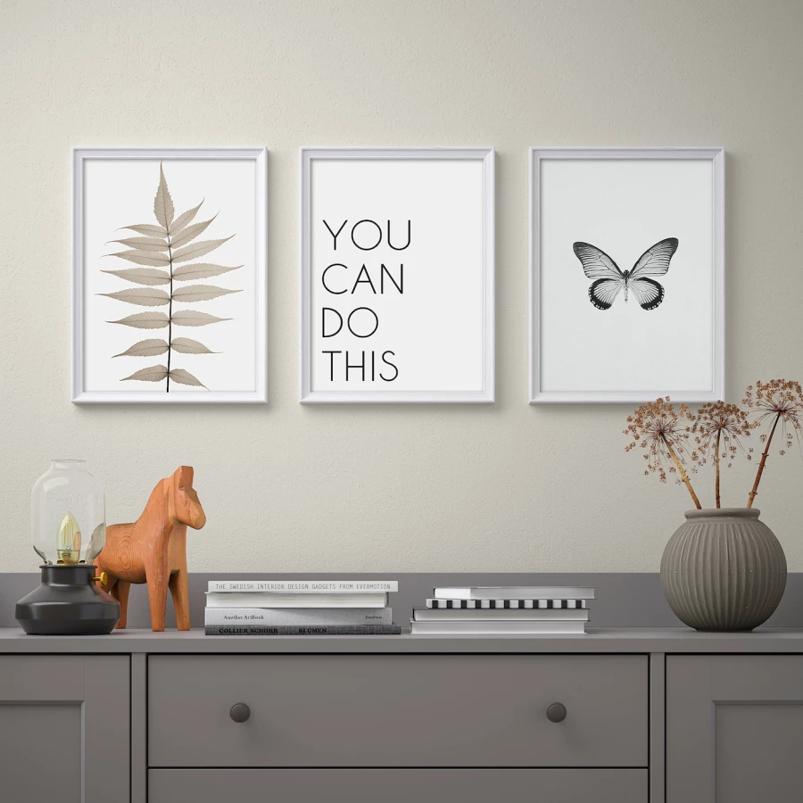 Постер, 3 шт. - IKEA BILD, 30х40 см, «Ты можешь», БИЛЬД ИКЕА (изображение №2)