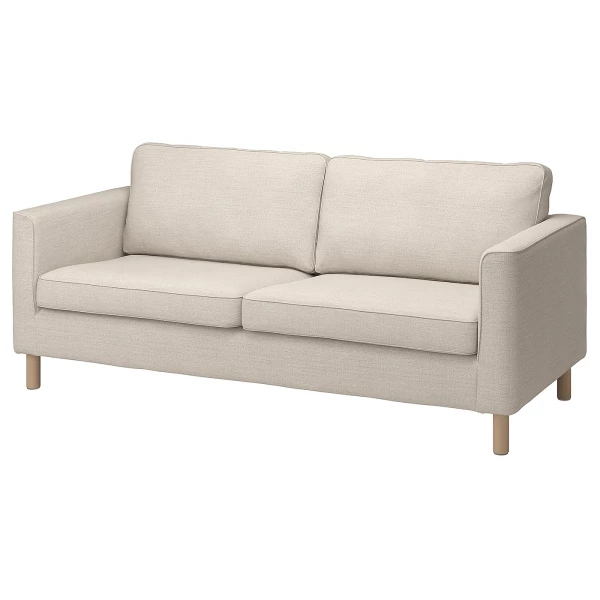 3-местный диван - IKEA PÄRUP/PARUP/ПЭРУП ИКЕА, 206х80х69 см, белый