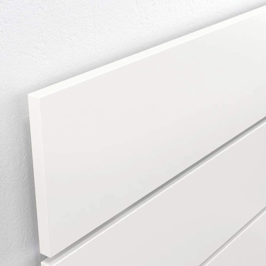 Каркас кровати с местом для хранения и изголовьем - IKEA NORDLI, 200х140 см, белый, НОРДЛИ ИКЕА (изображение №8)