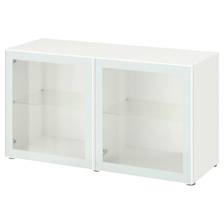 Шкаф - IKEA BESTÅ/BESTA/Бесто ИКЕА, 120x42x64 см, белый, (изображение №1)