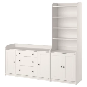 Шкаф - HAUGA IKEA/ХАУГА ИКЕА, 46х210х199 см, белый