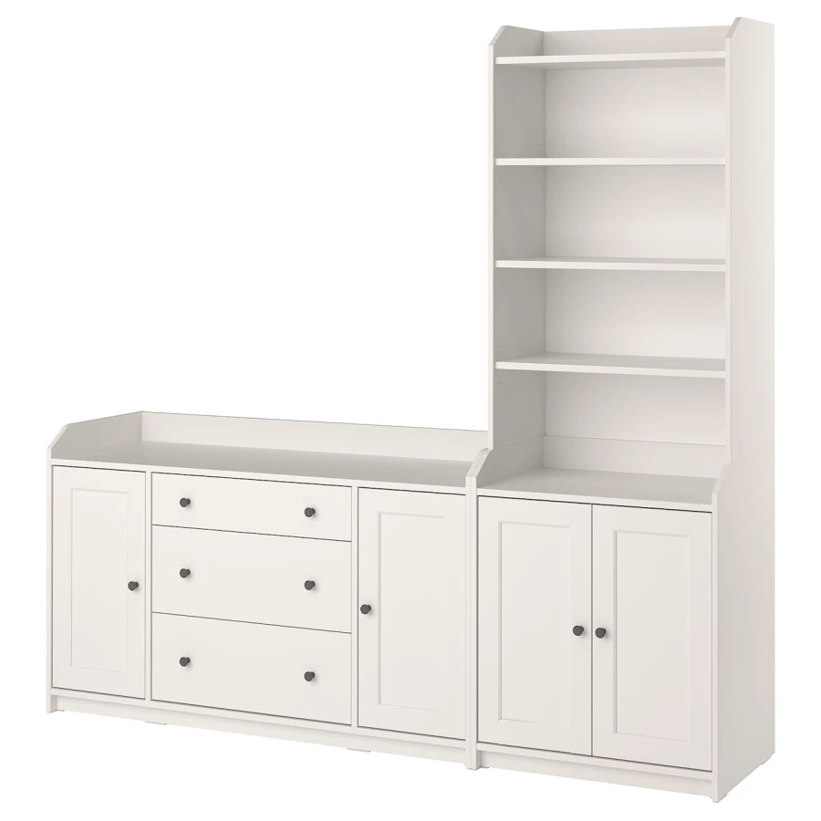 Шкаф - HAUGA IKEA/ХАУГА ИКЕА, 46х210х199 см, белый (изображение №1)