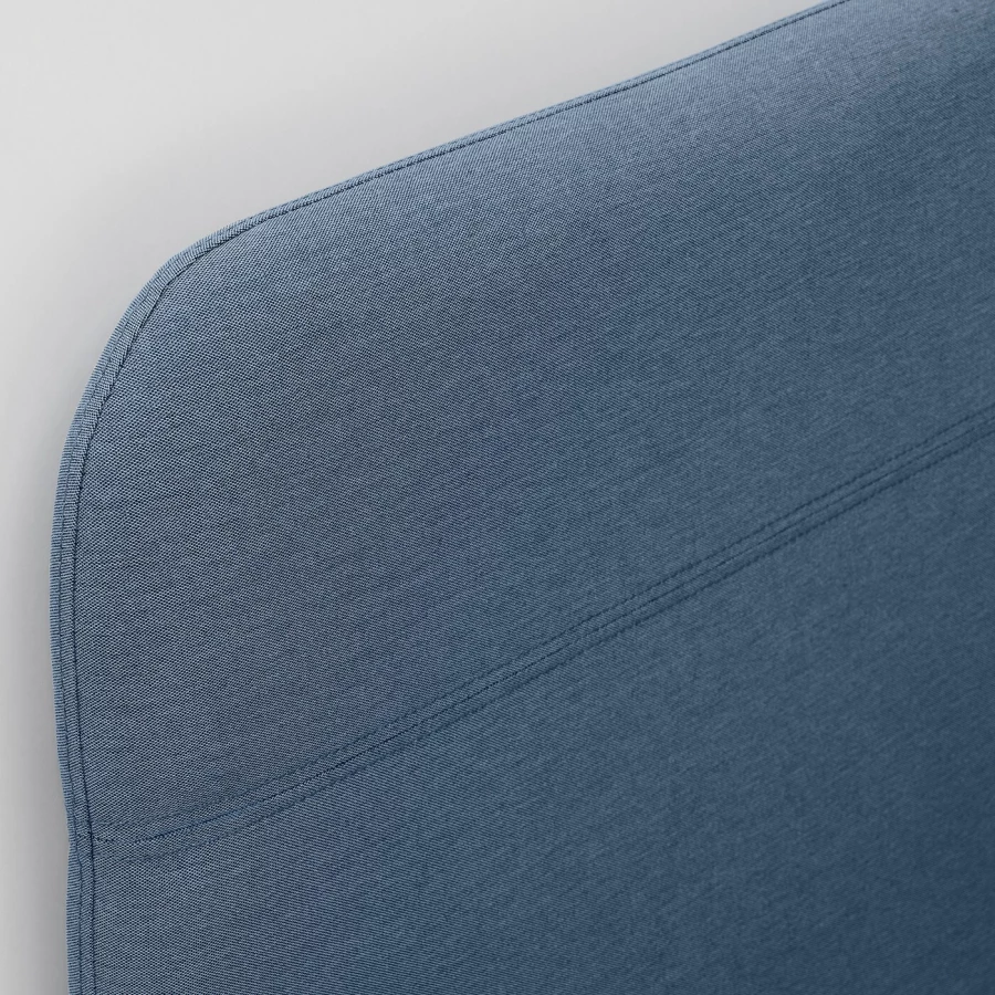 Каркас кровати с мягкой обивкой - IKEA BLÅKULLEN/BLAKULLEN, 200х90 см, синий, БЛОКУЛЛЕН ИКЕА (изображение №10)