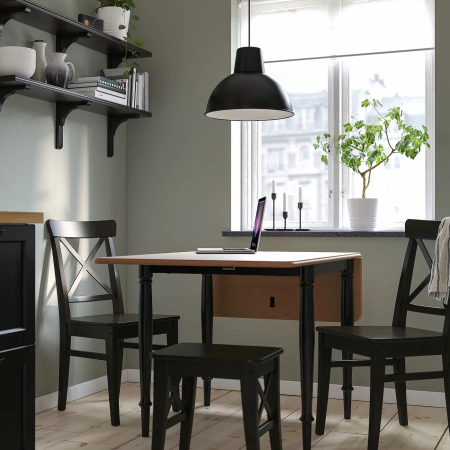 Набор кухонных столов - DANDERYD/INGOLF IKEA/ ДАНДЕРИТ/ИНГОЛЬФ ИКЕА, 134х80х74 см, коричневый (изображение №2)