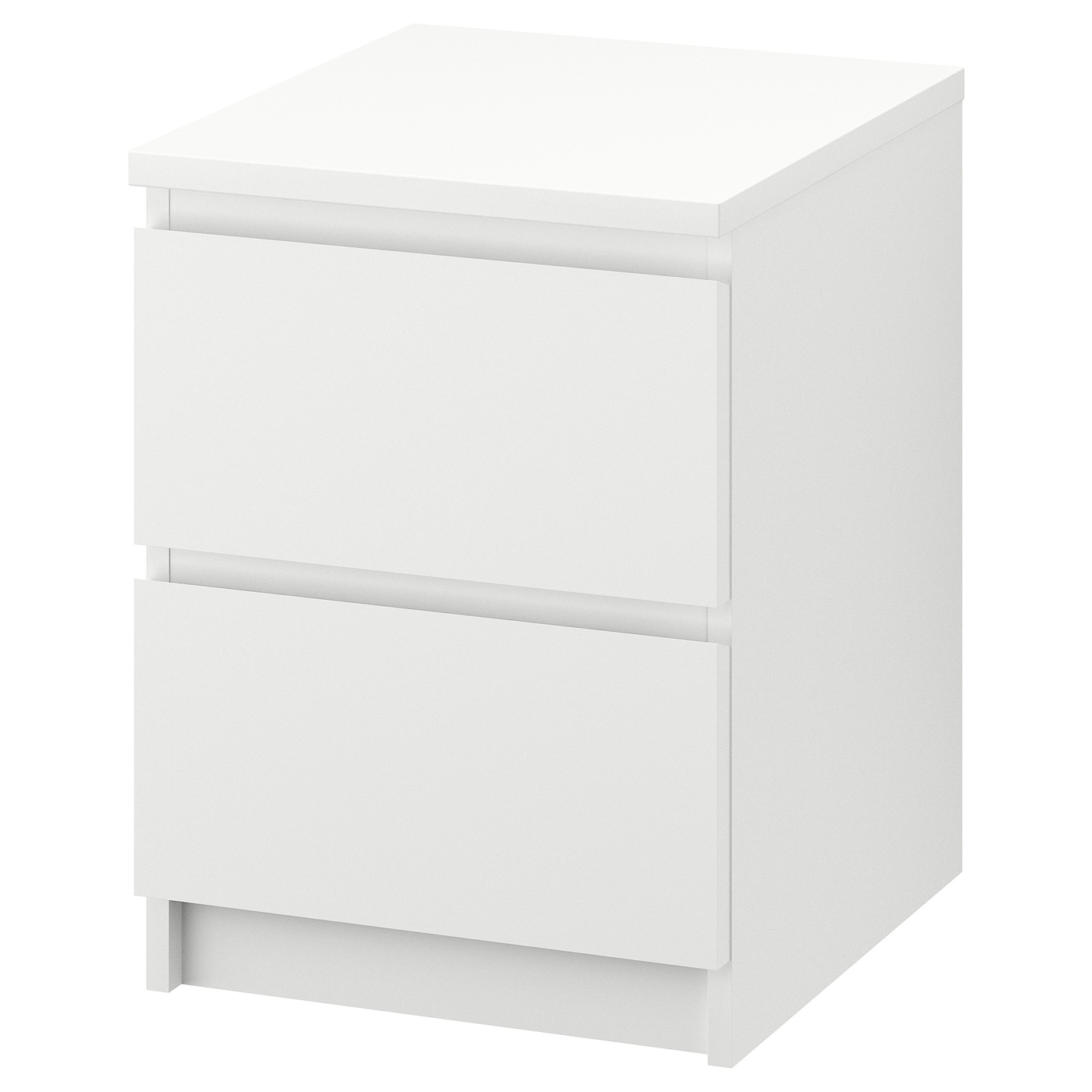 Комод с 2 ящиками - IKEA MALM, 40х55х48 см, белый МАЛЬМ ИКЕА
