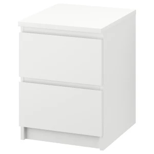 Комод с 2 ящиками - IKEA MALM ИКЕА МАЛЬМ, 40х55х48 см, белый