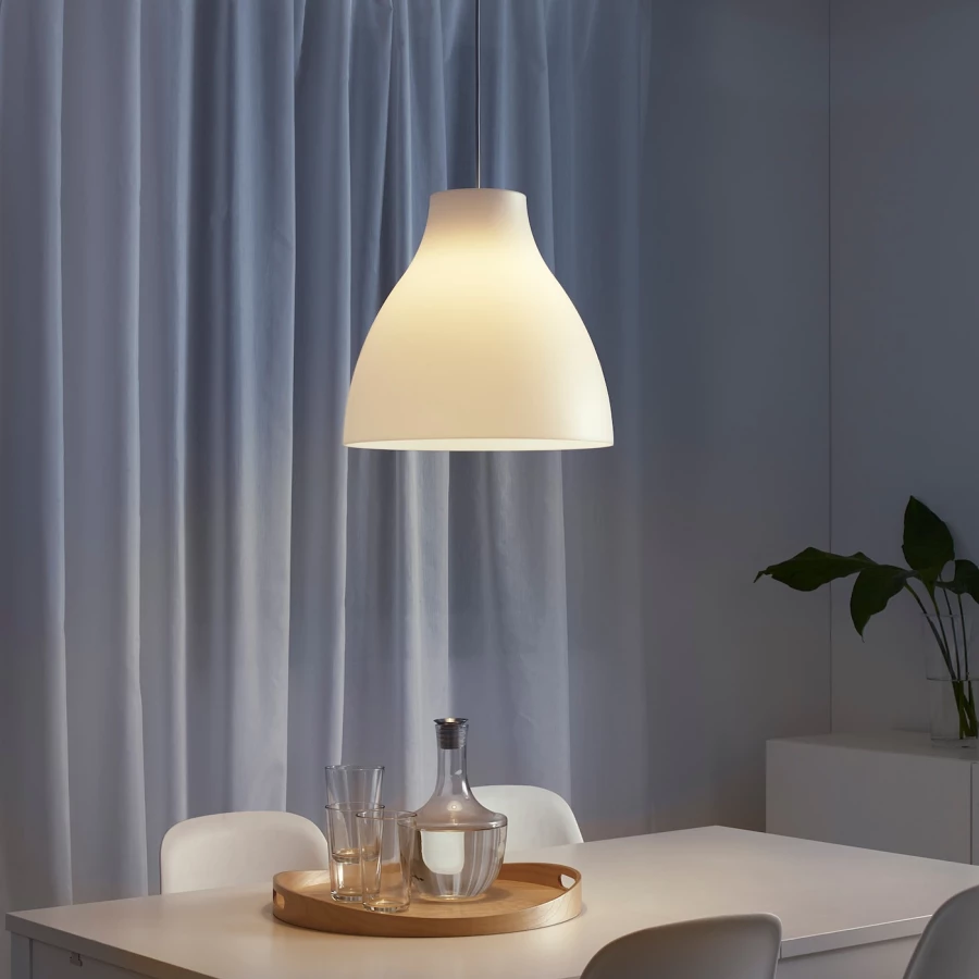 Подвесной светильник - MELODI  IKEA / МЕЛОДИ ИКЕА, 38 см, белый (изображение №2)