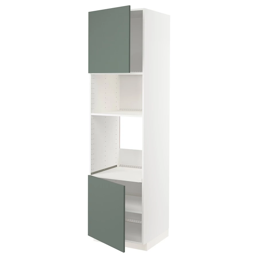 Модульный шкаф - METOD IKEA/ МЕТОД ИКЕА, 228х60 см, белый/зеленый (изображение №1)