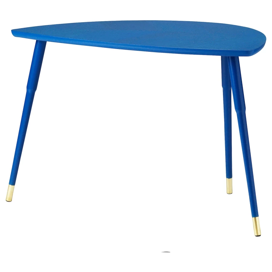 Журнальный столик - IKEA LÖVBACKEN/ЛЁВБАКЕН/ЛЕВБАКЕН ИКЕА, 77х39х51 см, синий (изображение №1)